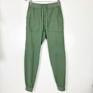 Lululemon ABC Jogger 32" Warpstreme Green Twill Sz M Casual Minimalist Modern